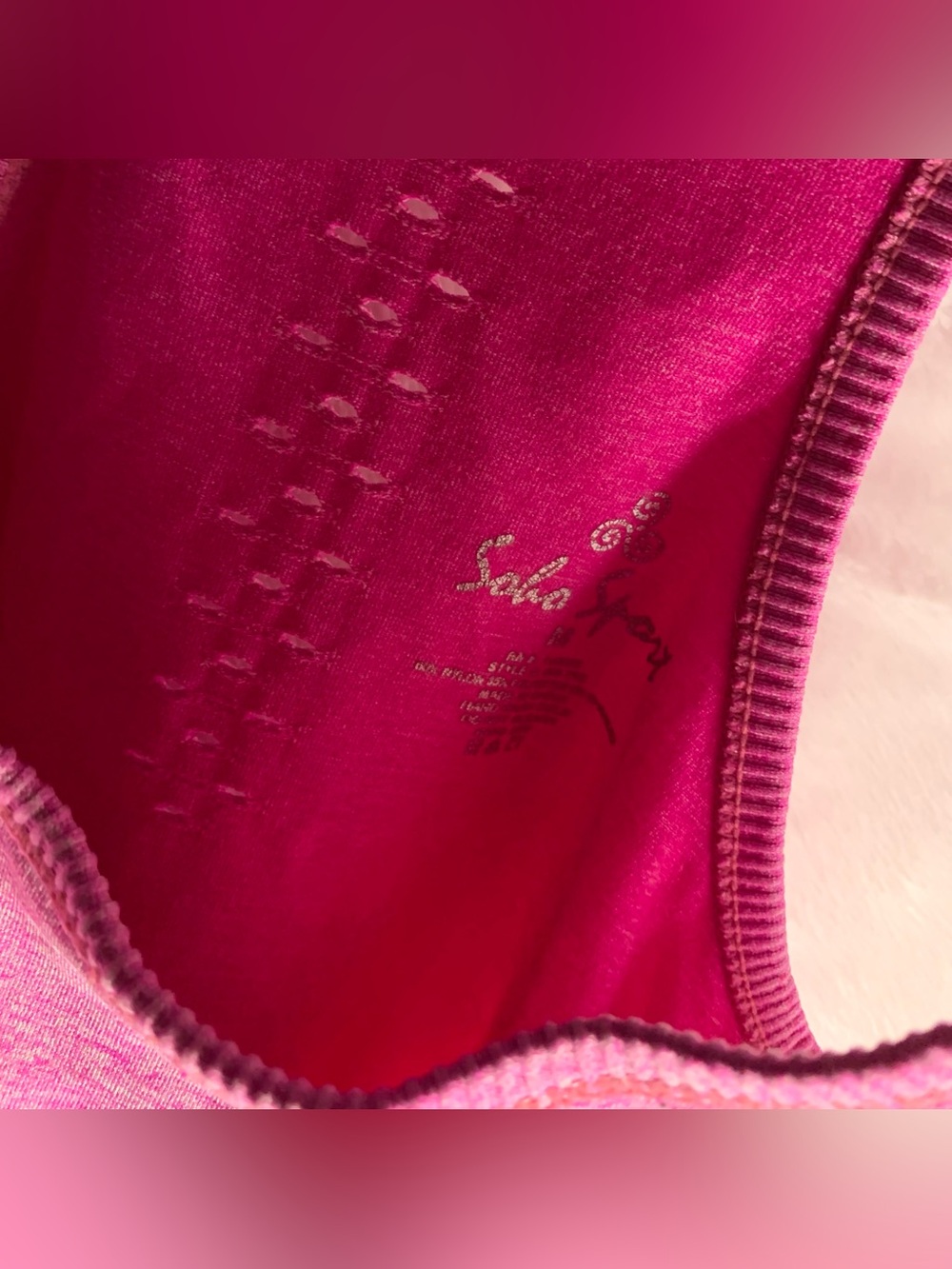 Pink Racerback Athletic Tank Top - Picture 2 of 4